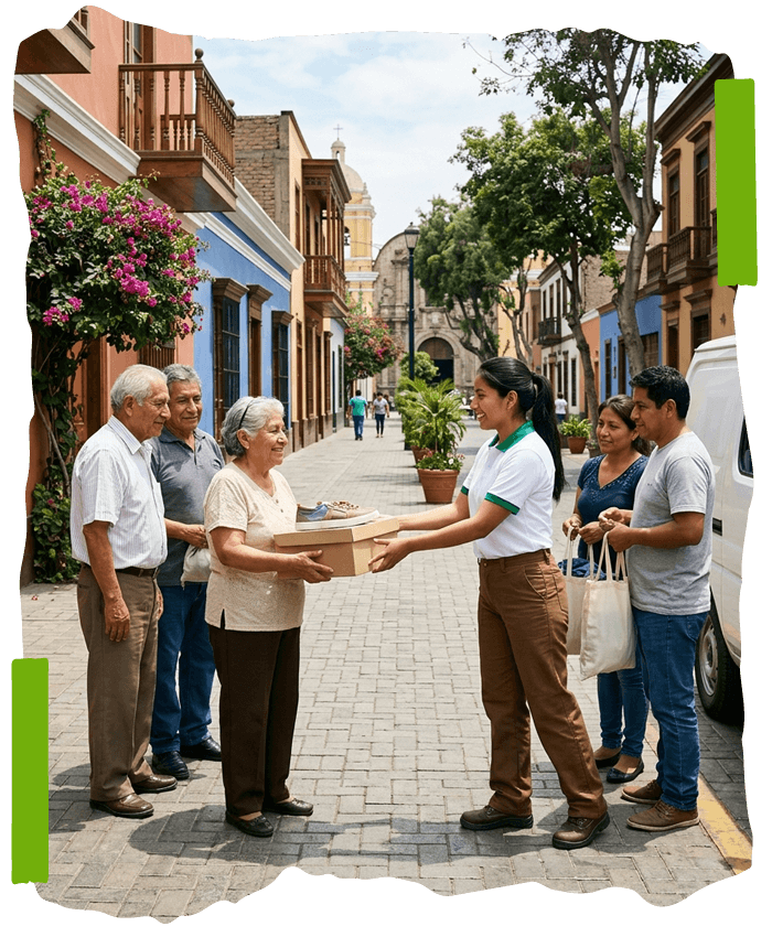 Beneficiados del programa de reciclaje
