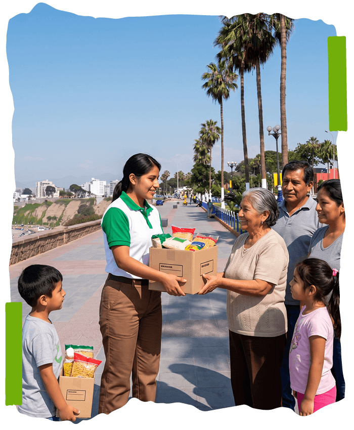 Beneficiados del programa de reciclaje